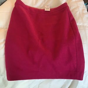 Jcrew wool skirt green